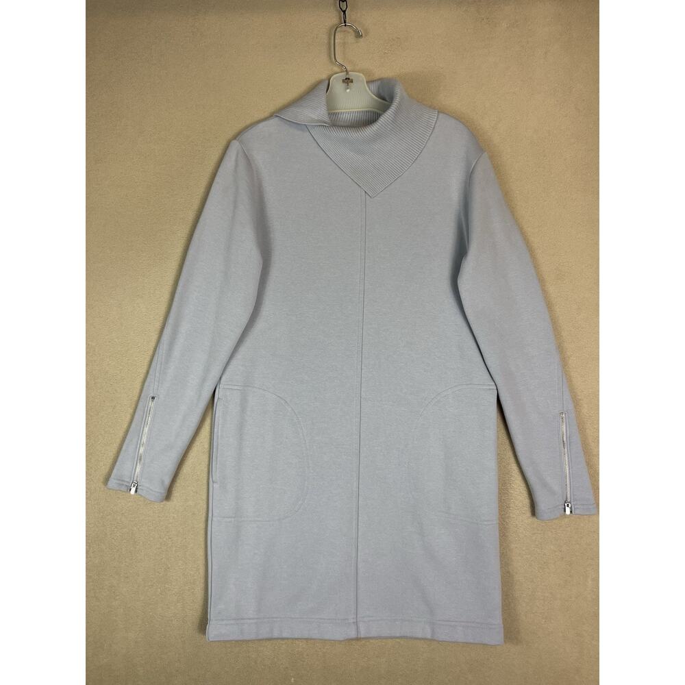 Athleta Dress Womens XS Blue Cozy Carma Vela Long Sleeve Mock‎ Neck Super Soft